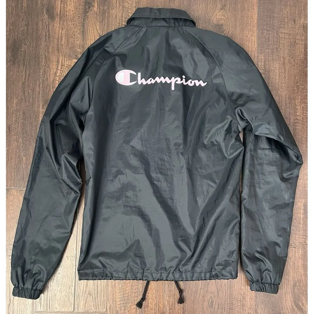 VTG Champion Jacket Womens Snap Button‎ 90s Windbreaker Flower XS Cottage Core